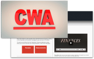 cwa video website for employees